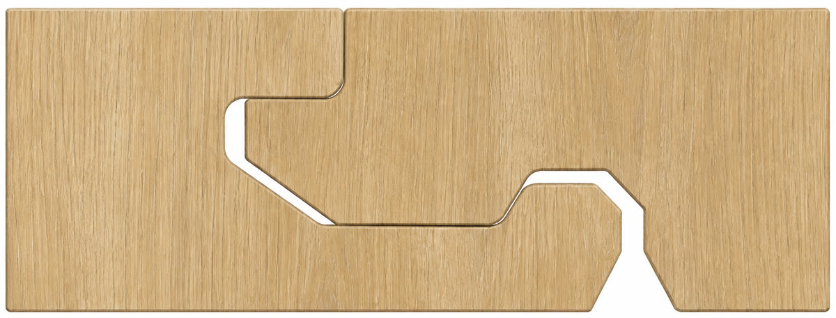 SPC plank short-side click-lock end joint profile