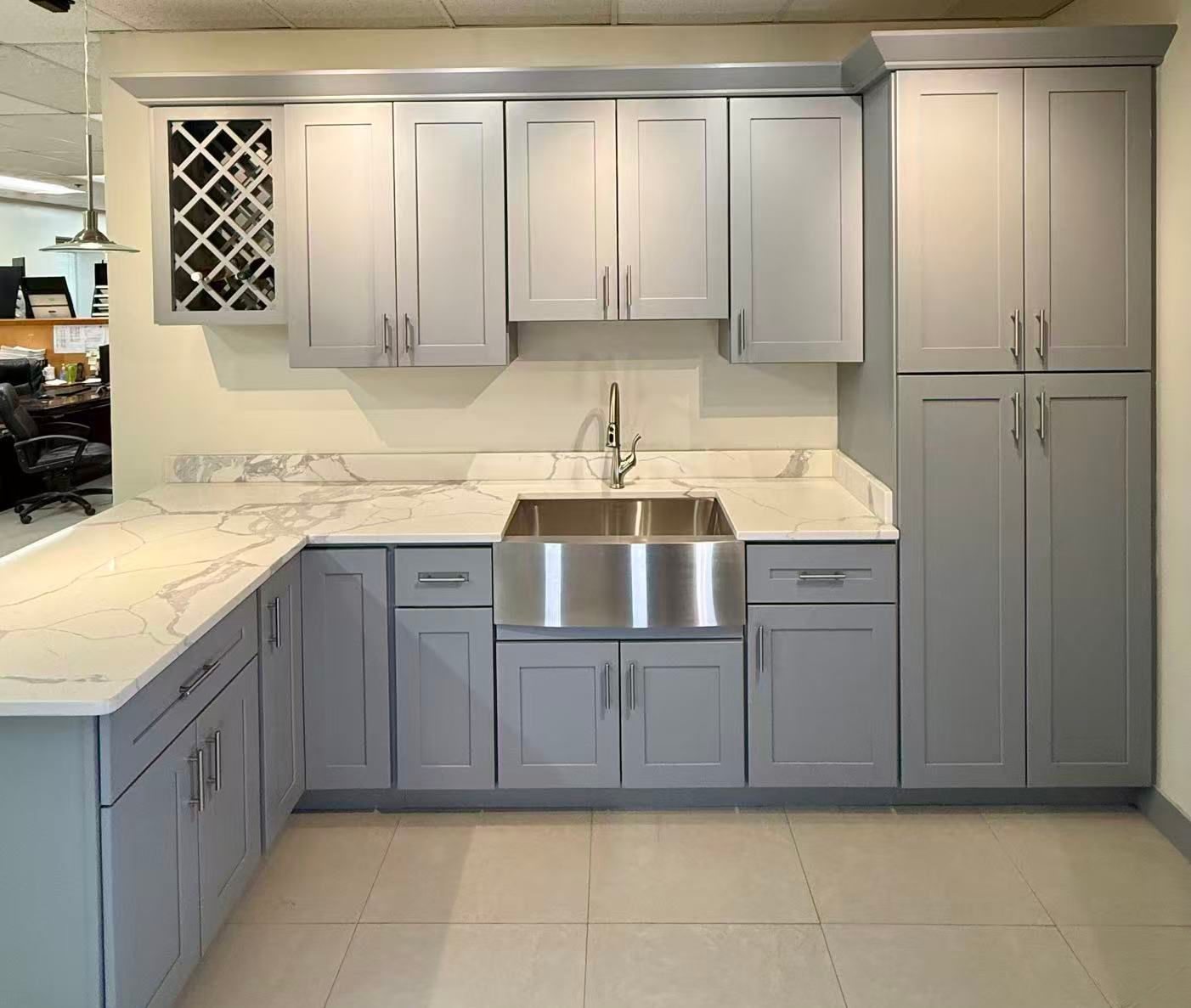 Gray shaker kitchen